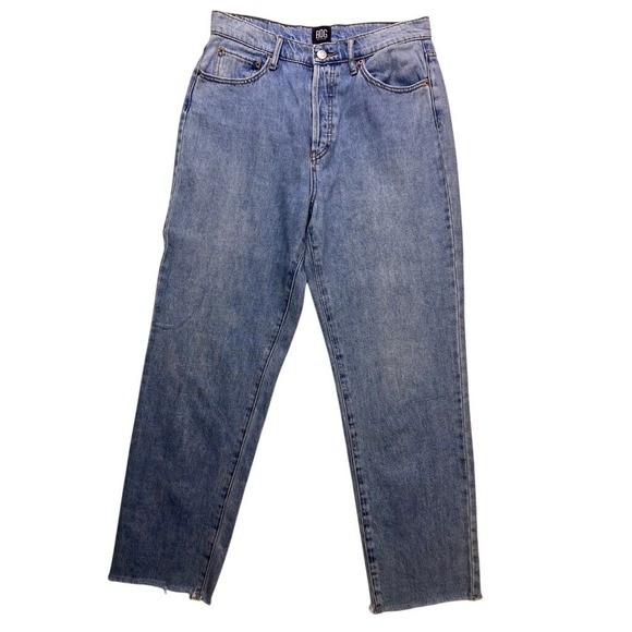 BDG Denim - BDG‎ Slim Straight Jeans Womens 29 Blue High Rise Raw Hem 100% Cotton Denim